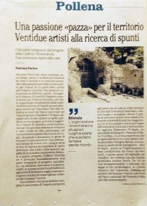 Clipping from the Naples newspaper.