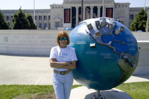 Andrea Harris & Eco Heroes Globe at Chicago's Museum Campus
