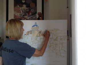 Beginning the Painting