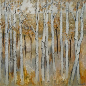 Moment from Provence, Oil & Cold Wax on Canvas, 30" x 30" 